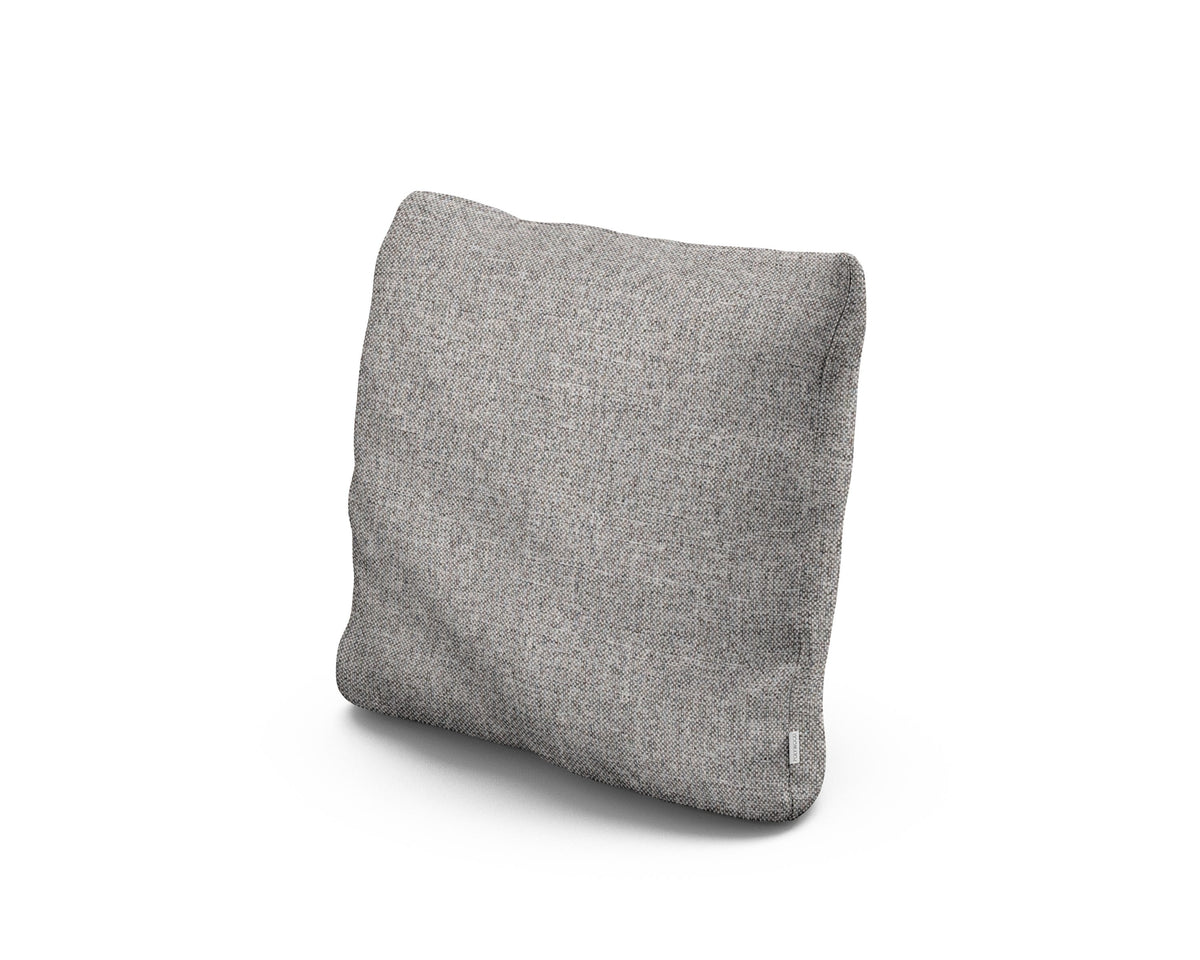 POLYWOOD 16" Outdoor Throw Pillow in Grey Mist