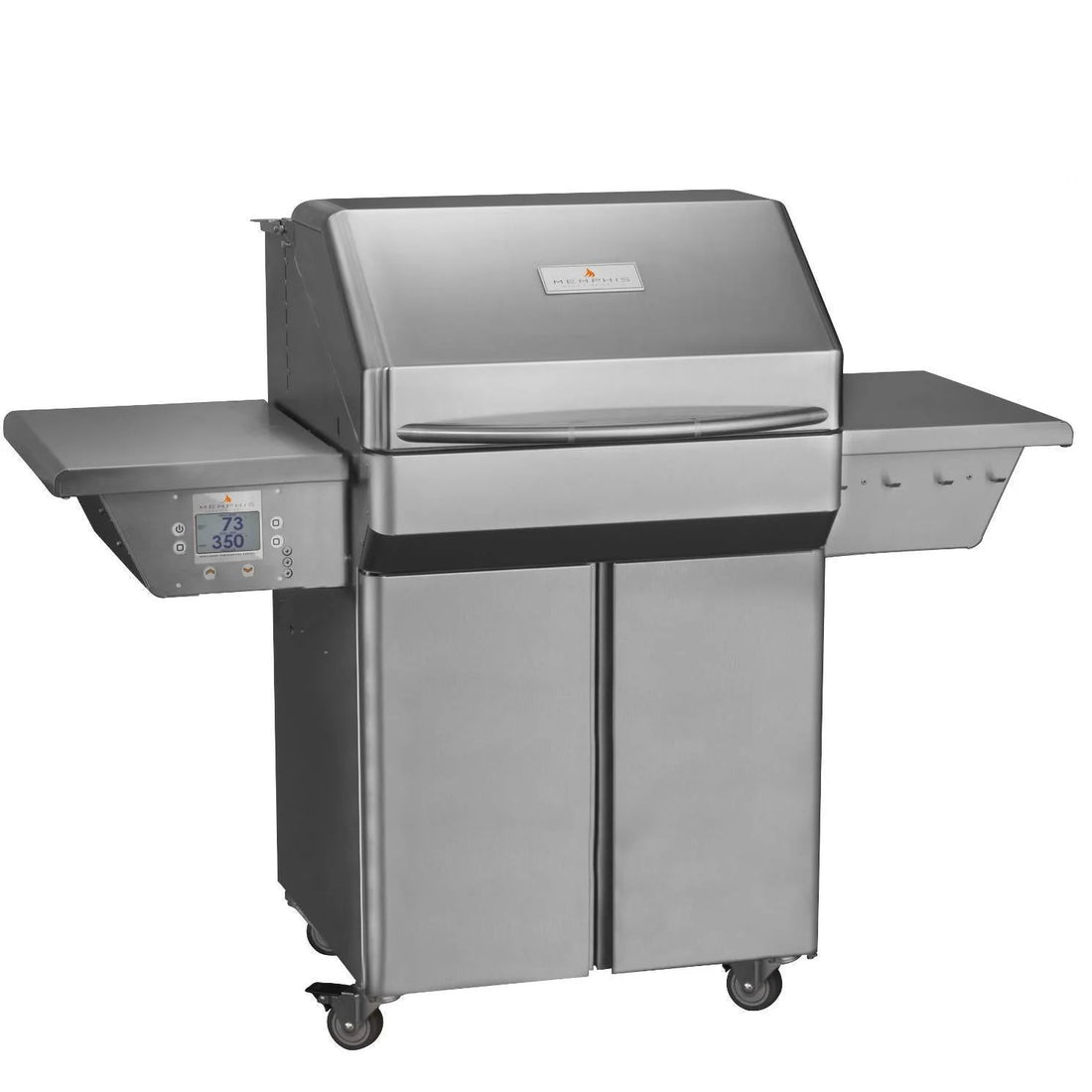Memphis Pro Wood Fire Pellet Grill – 430 Stainless Steel, Wi-Fi Smart Control, Convection Cooking &amp; Accessory Kit