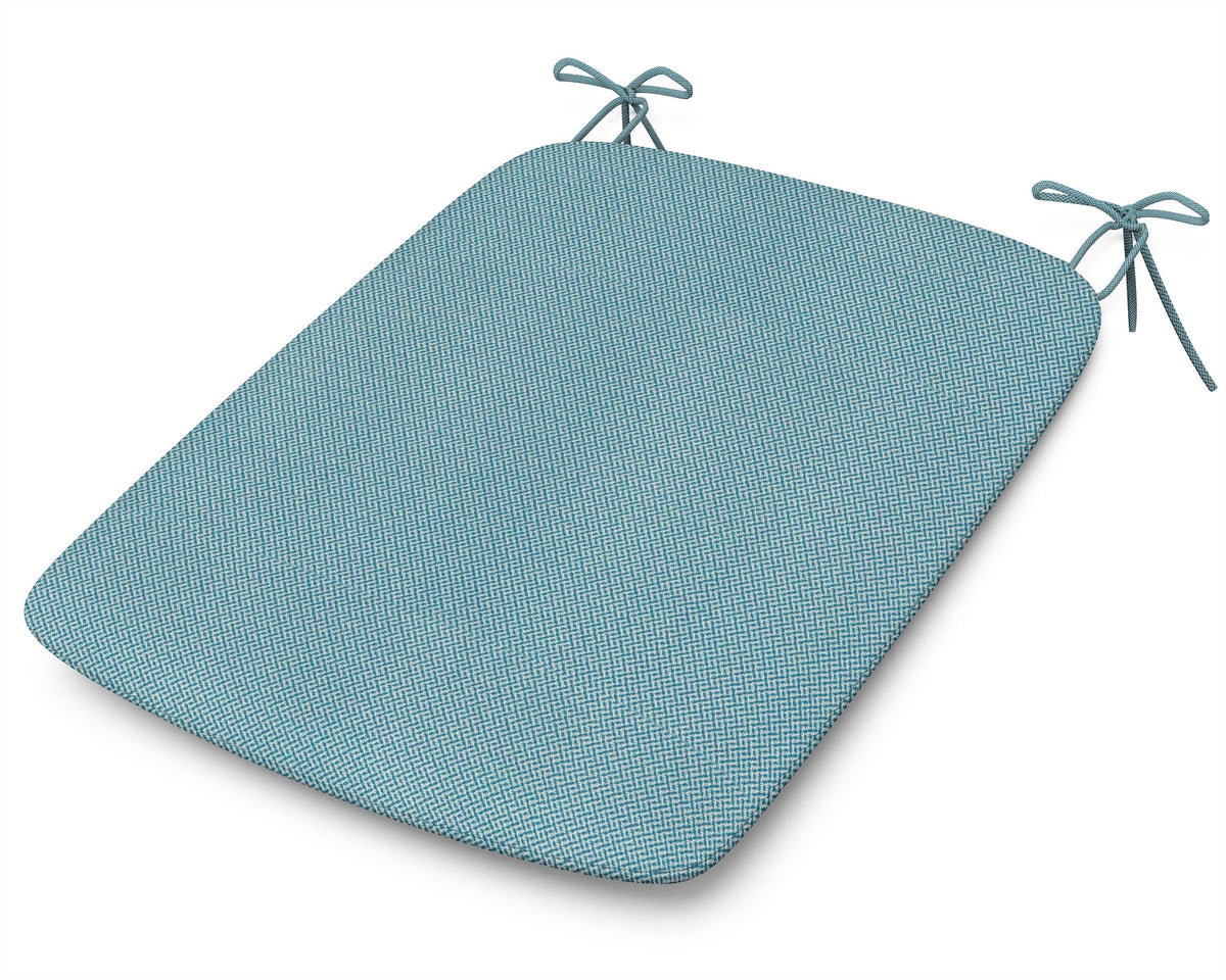 POLYWOOD 1120 Urban Seat Pad in Lattice Sky Blue