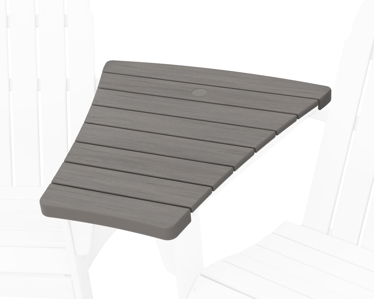 POLYWOOD 400 Series Angled Adirondack Connecting Table in Driftwood