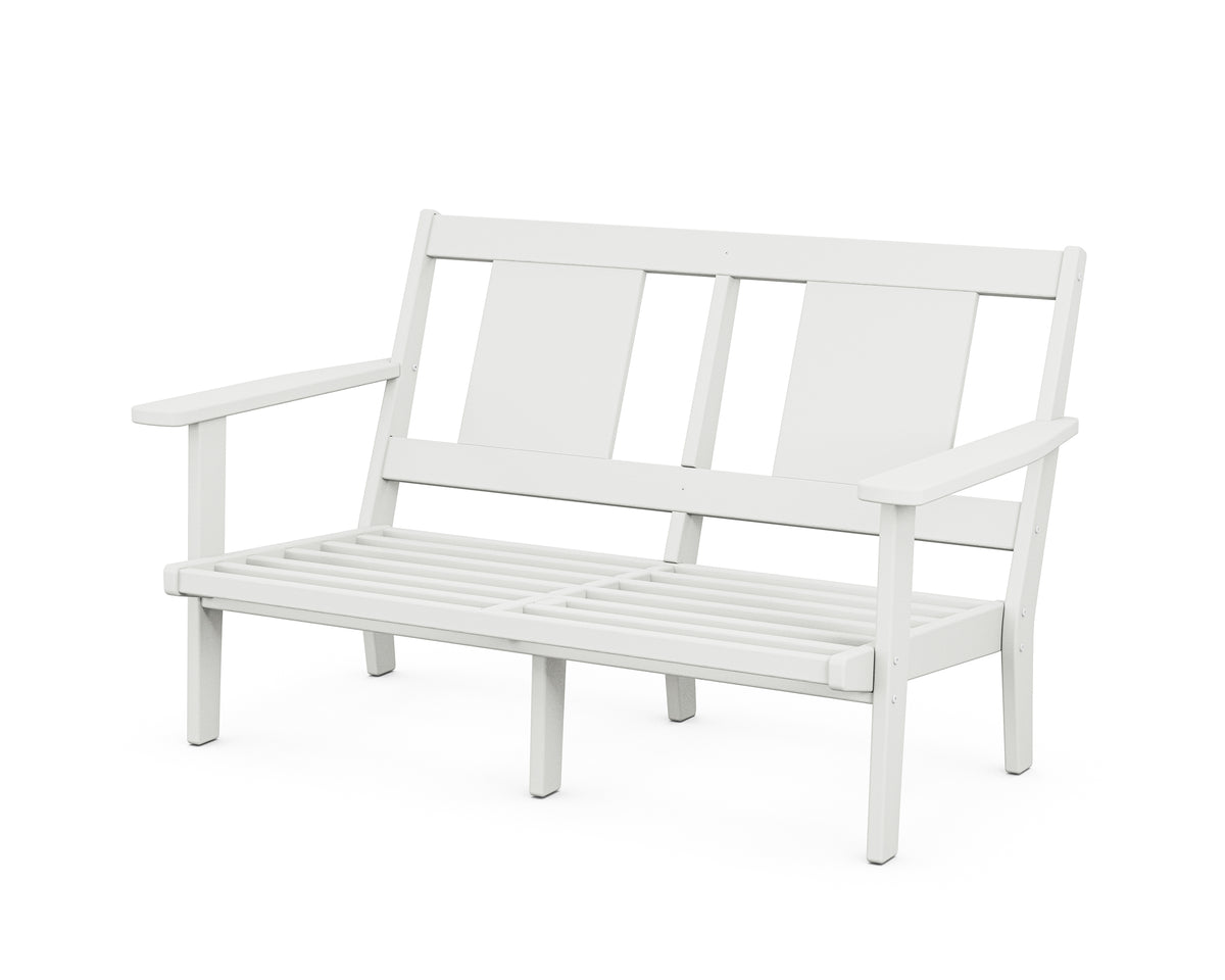POLYWOOD Prairie Deep Seating Loveseat Frame in White