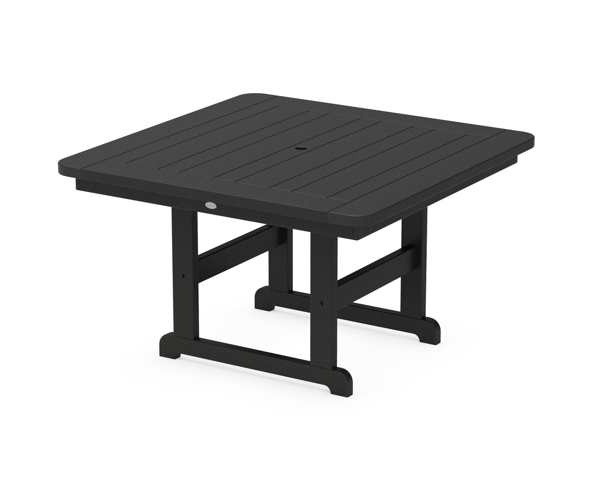 POLYWOOD Park 48" Square Table in Black