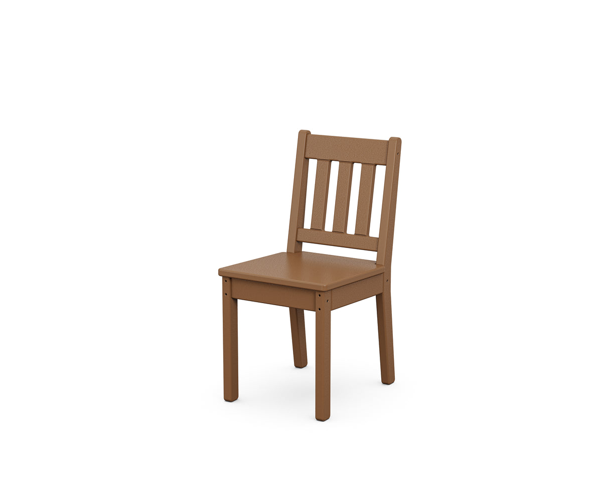 POLYWOOD Kids Vineyard Dining Chair in Teak