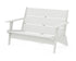 POLYWOOD Riviera Modern Lounge Loveseat Frame in Vintage White