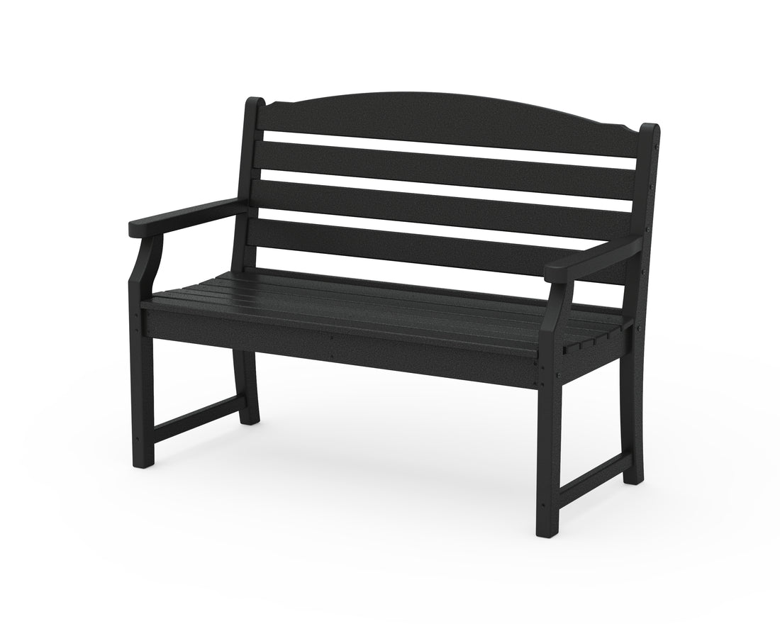 POLYWOOD Savannah 48" Bench in Black