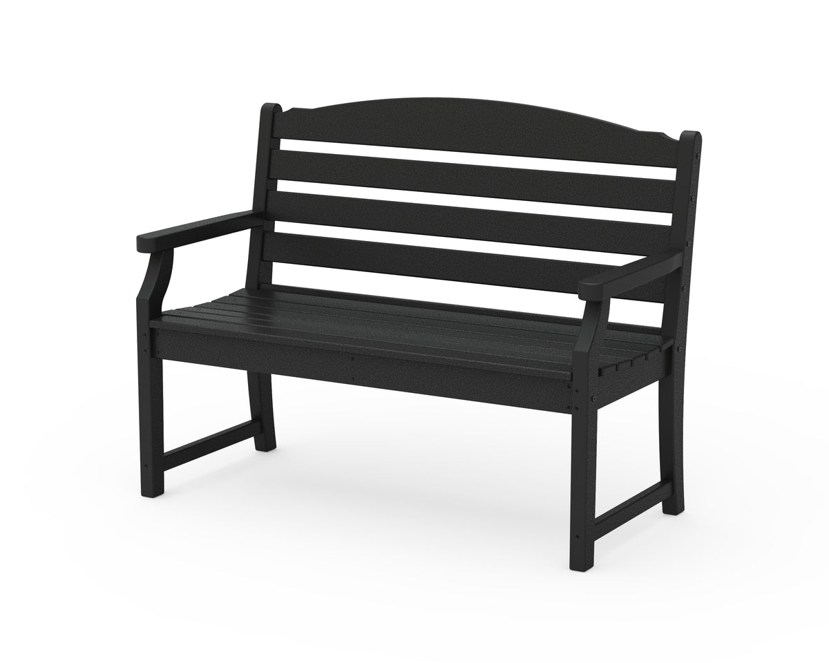 POLYWOOD Savannah 48" Bench in Black