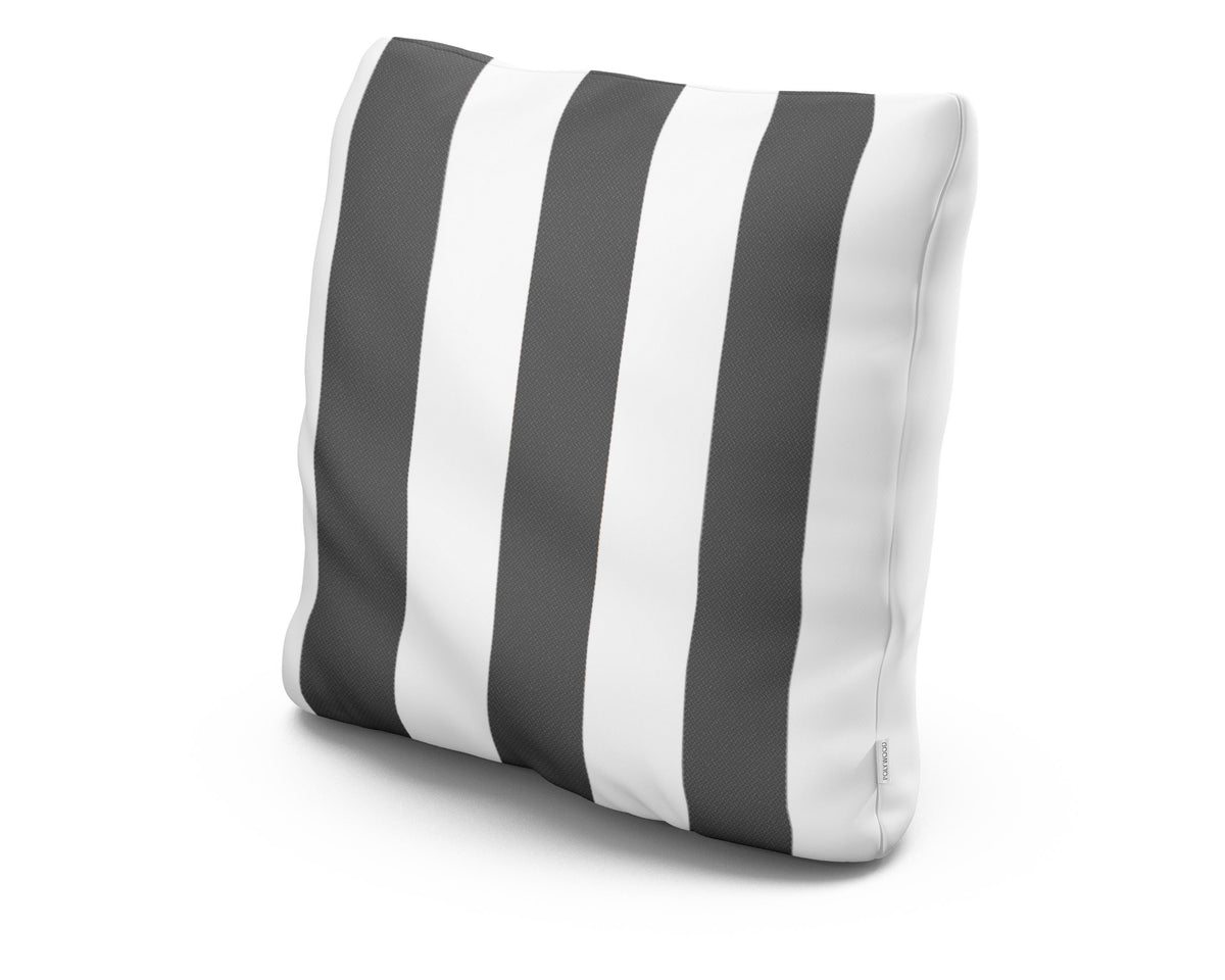 POLYWOOD 20" Outdoor Throw Pillow in Montdor Onyx