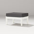POLYWOOD Estate Lounge Ottoman in Vintage White / Ash Charcoal