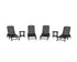 POLYWOOD Nautical Chaise 6-Piece Set in Black