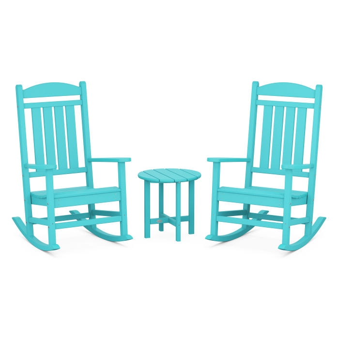 Presidential 3-Piece Rocker Set with Round Side Table