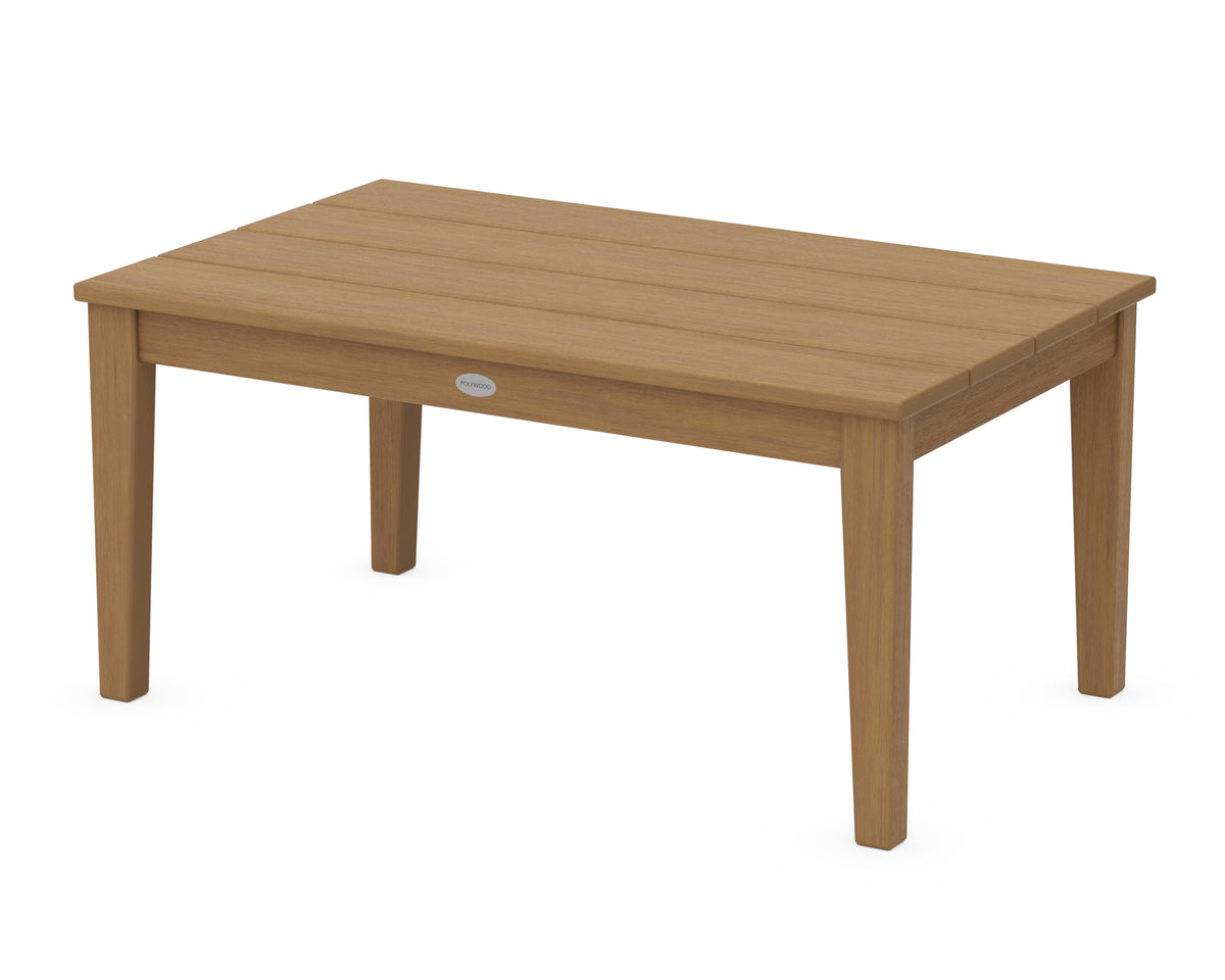 POLYWOOD Newport 22" x 36" Coffee Table in Natural