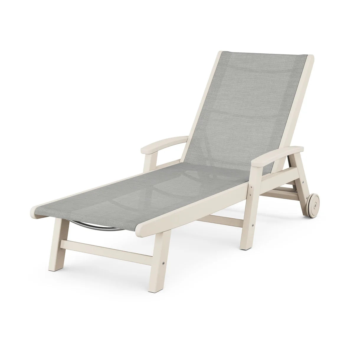 POLYWOOD Coastal Chaise with Wheels
