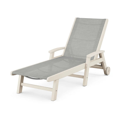POLYWOOD Coastal Chaise with Wheels