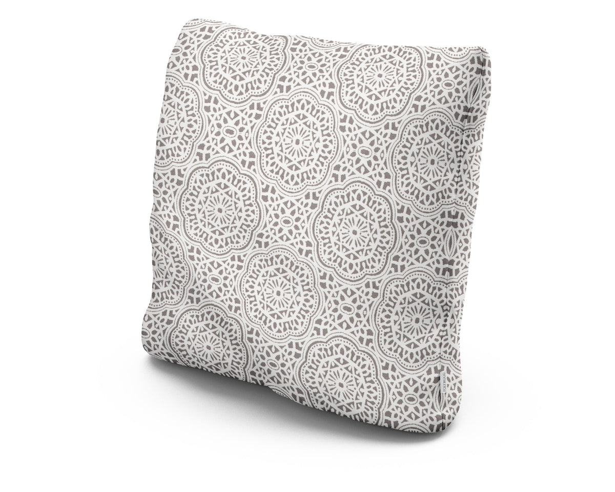 POLYWOOD 20" Outdoor Throw Pillow in Gwyneth Pewter