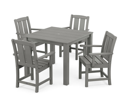POLYWOOD Mission 5-Piece Parsons Dining Set in Slate Grey