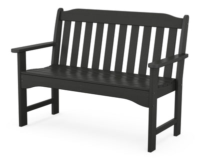 POLYWOOD Country Living 48" Garden Bench in Black