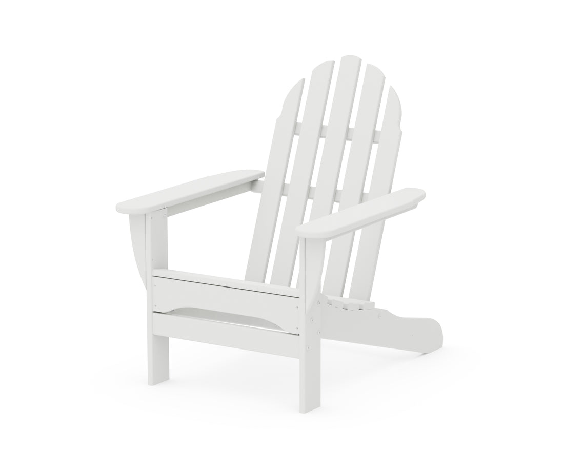 POLYWOOD Classic Adirondack Chair in White
