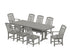 POLYWOOD Cottage 9-Piece Dining Set with Trestle Legs in Slate Grey