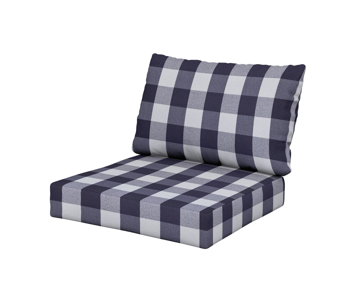 POLYWOOD Modular Cushion in Buffalo Plaid Navy