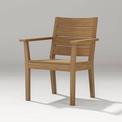 Wooden chair on a gray background