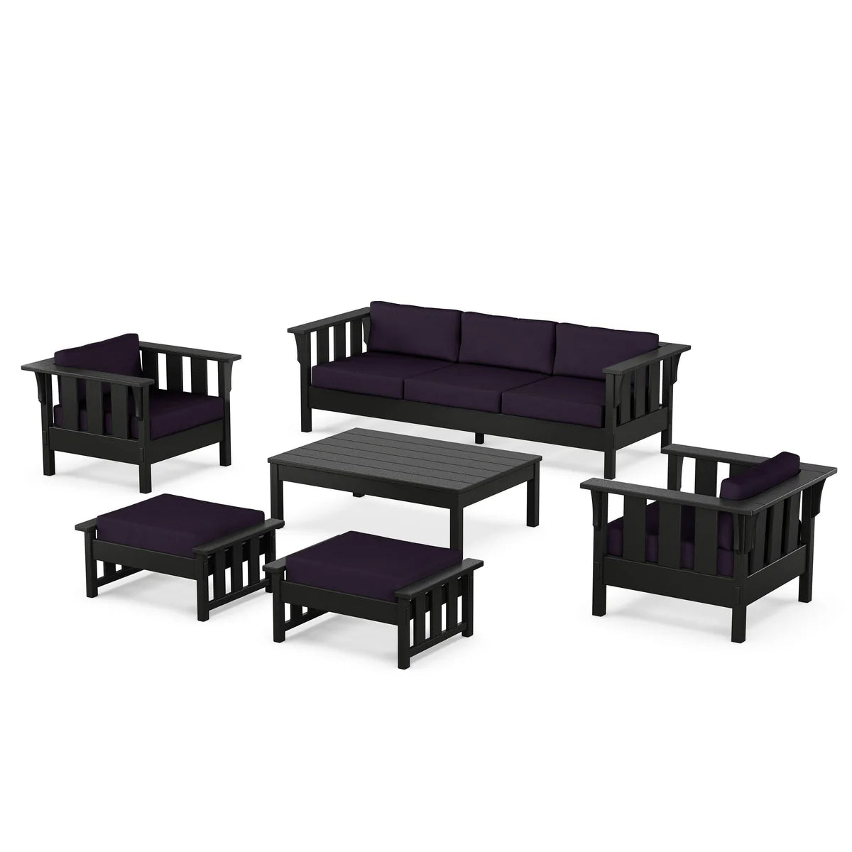 POLYWOOD Acadia 6-Piece Lounge Sofa Set