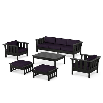 POLYWOOD Acadia 6-Piece Lounge Sofa Set