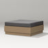 POLYWOOD Elevate Lounge Ottoman in Vintage Sahara / Ash Charcoal