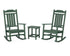 POLYWOOD Cottage Legacy Rocking Chair 3-Piece Set in Green