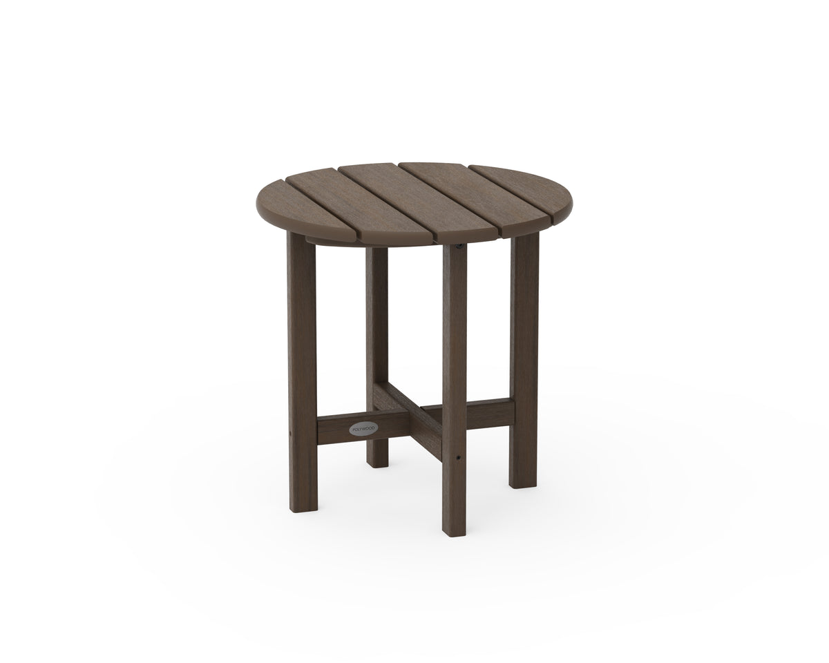 POLYWOOD Round 18" Side Table in Kona