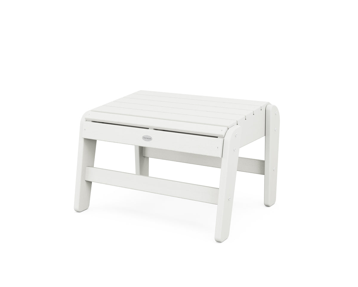 POLYWOOD Grand Upright Adirondack Ottoman in Vintage White