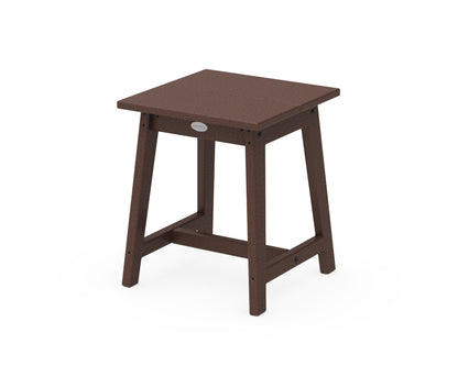 POLYWOOD Studio Side Table in Mahogany