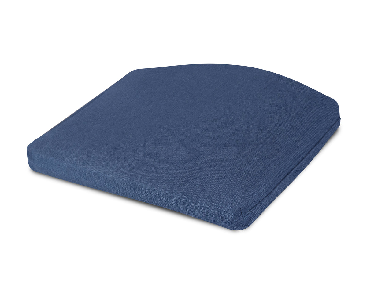 POLYWOOD Standard Seat Cushion 18"D x 22"W x 2.5"H in Spectrum Indigo