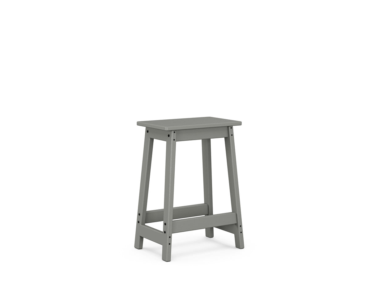 POLYWOOD Modern Studio Counter Stool angle view