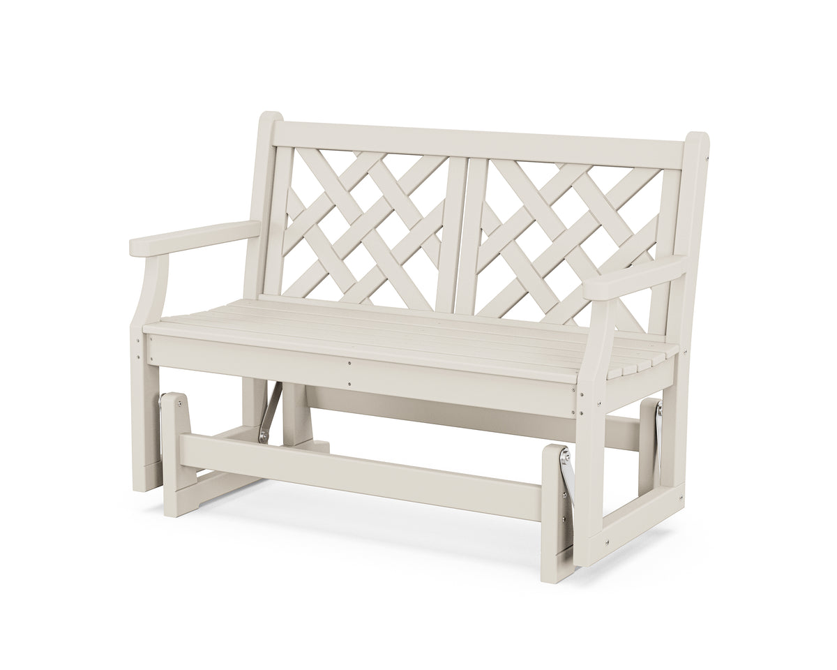 POLYWOOD Wovendale 48" Glider in Sand