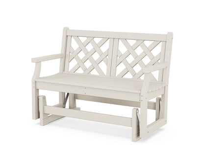 POLYWOOD Wovendale 48" Glider in Sand