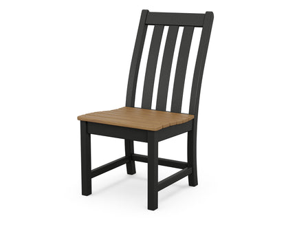 POLYWOOD Vineyard Dining Side Chair in Black / Natural