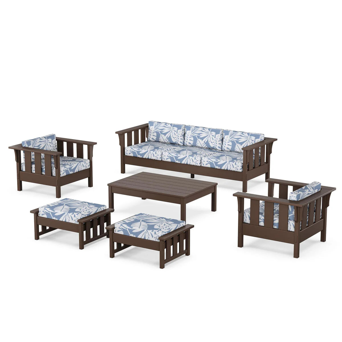 POLYWOOD Acadia 6-Piece Lounge Sofa Set