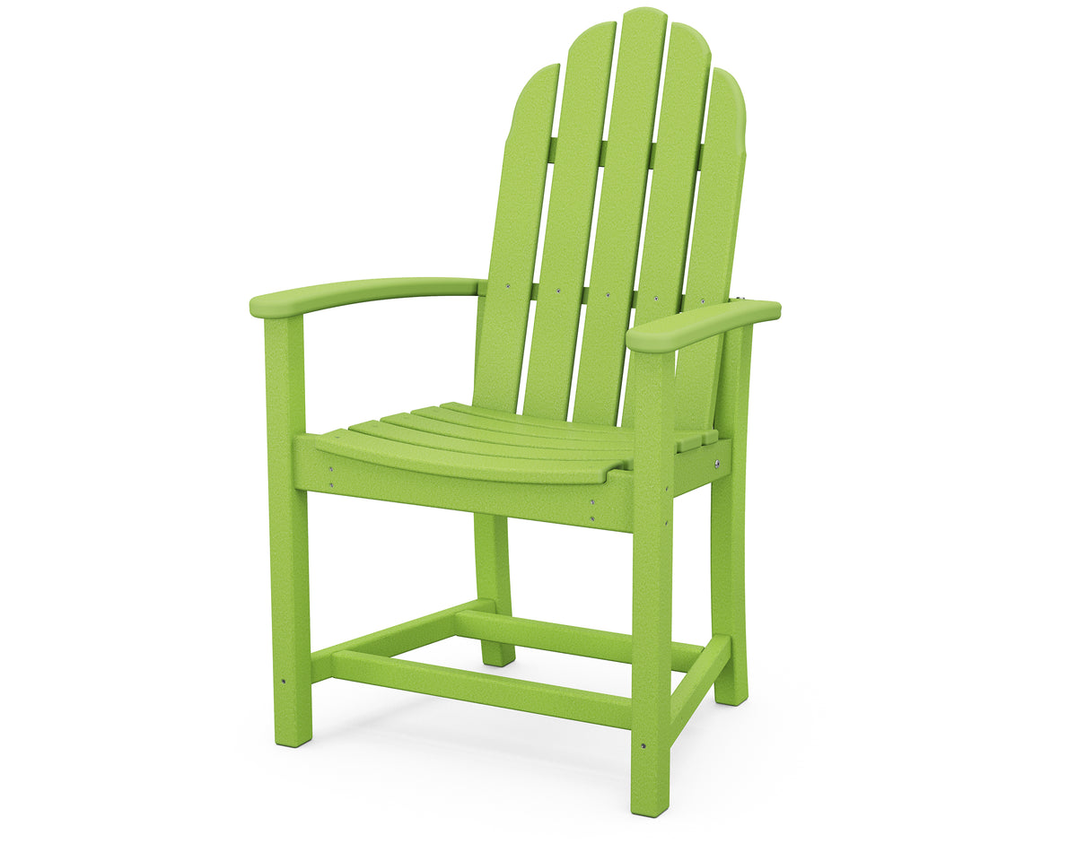 POLYWOOD Classic Adirondack Dining Chair in Lime