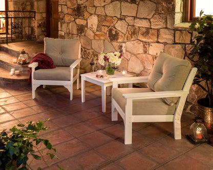 POLYWOOD Vineyard 3-Piece Deep Seating Set in an outdoor setting