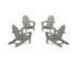 POLYWOOD 4-Piece Classic Adirondack Conversation Set in Slate Grey