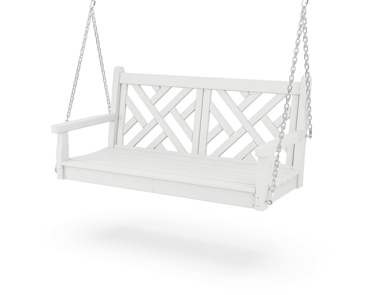 POLYWOOD Chippendale 48" Swing in White