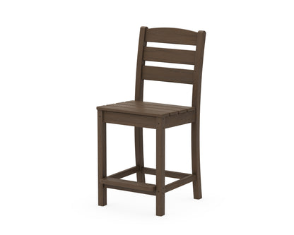 POLYWOOD Lakeside Counter Side Chair in Kona