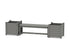 POLYWOOD 48" Nautical Straight Planter Bench Set - Large in Slate Grey