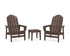 POLYWOOD 3-Piece Vineyard Grand Upright Adirondack Set in Mahogany