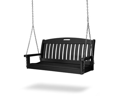 POLYWOOD Nautical 48" Swing in Black