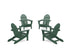 POLYWOOD 4-Piece Classic Adirondack Conversation Set in Green