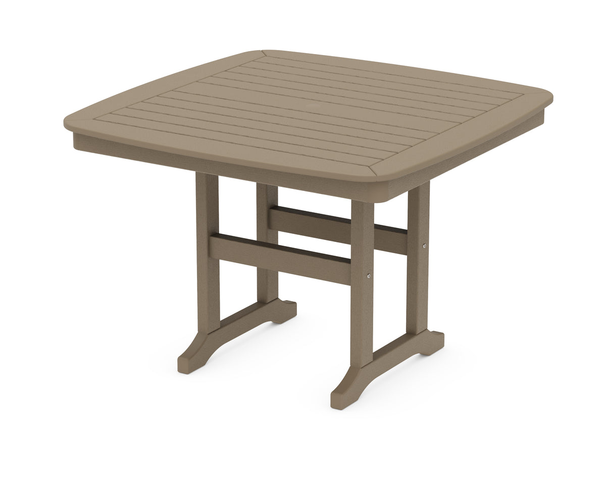 POLYWOOD Nautical 44" Dining Table in Vintage Sahara