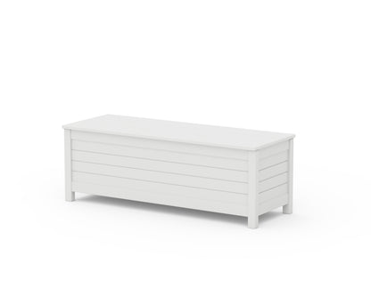 POLYWOOD Nautical 48" Storage Bench in White