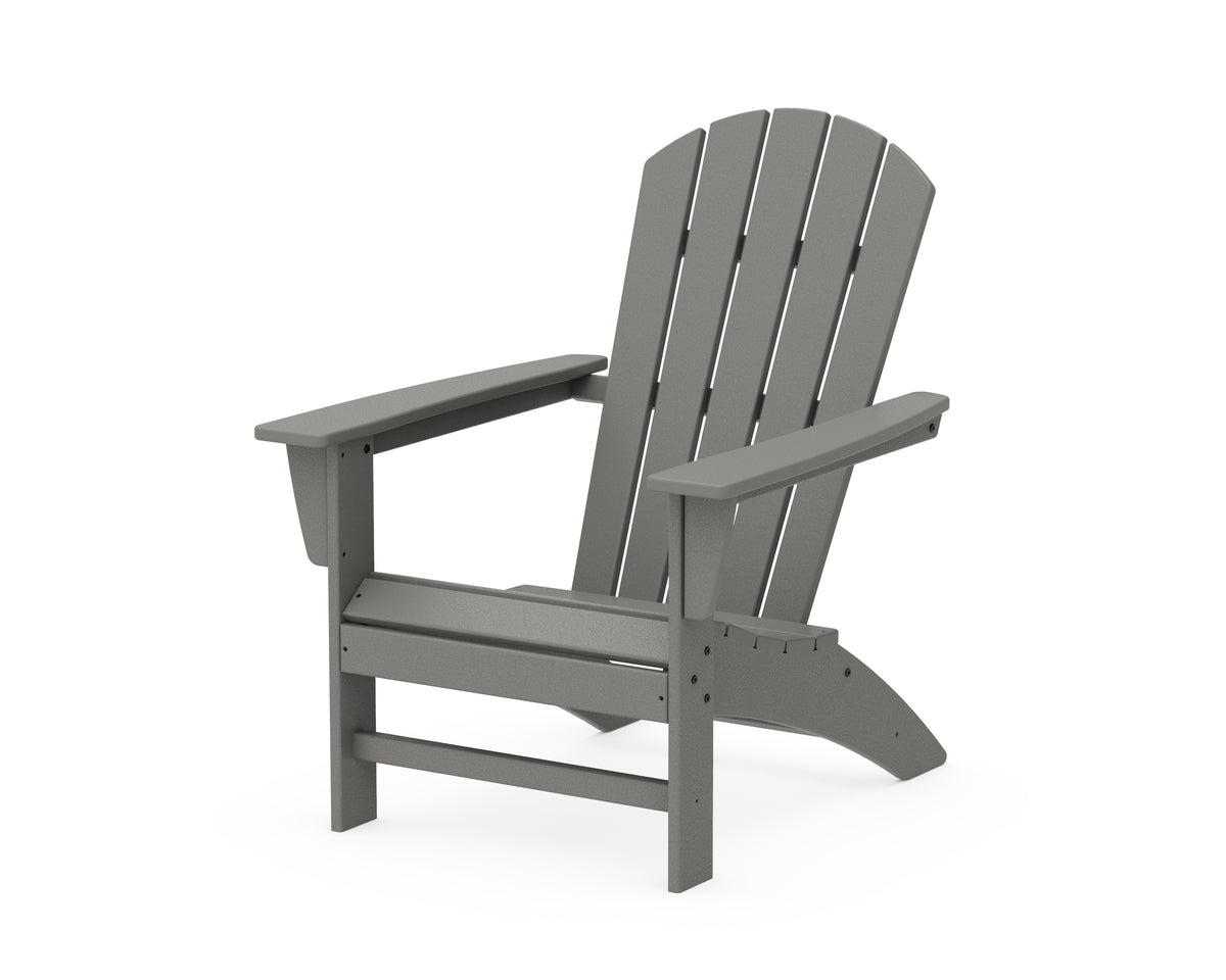 POLYWOOD Nautical Adirondack Chair in Slate Grey