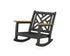POLYWOOD Chippendale Deep Seating Rocking Chair Frame in Black / Natural